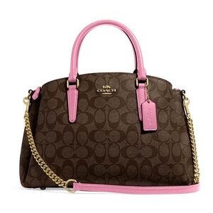 Coach Pink Leather Bag- I think name is Medium Lilly Carry all